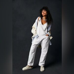 We The Free High Roller Jumpsuit - Free People - Optic White, Small
